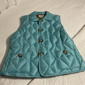 Talbots woman’s Quilted Vest - turquoise